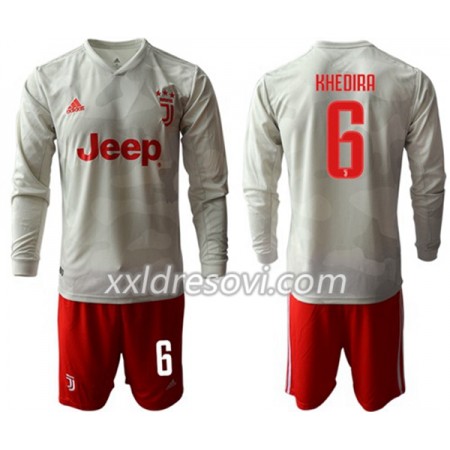 Juventus KHEDIRA 6 Drugi Dječji Komplet Dresovi za Nogomet 2019-2020 Dugim Rukavima (+ kratke hlače)